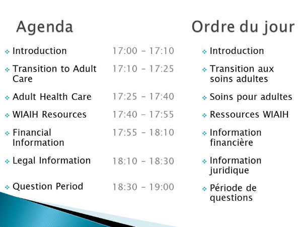 La transition des soins pédiatriques aux soins adultes pour les jeunes avec une déficience intellectuelle : une soirée d&rsquo;information